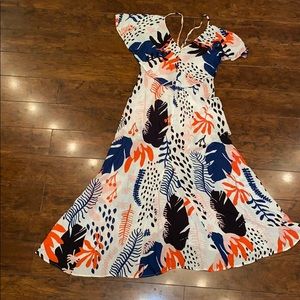 La Lesso maxi leaf dress